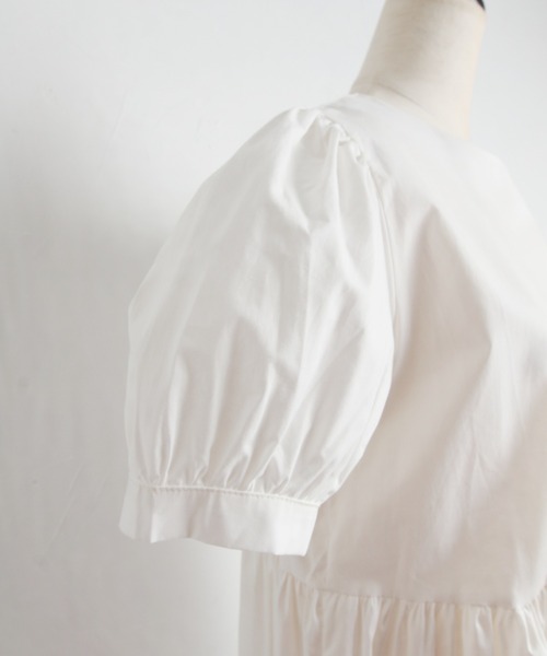 Cookie Chocolate（クッキーチョコレート）の「ギャザーボリュームワンピース（ワンピース・レディース・ホワイト/ブラック・M）」の22枚目の写真