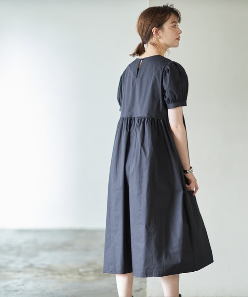 Cookie Chocolate（クッキーチョコレート）の「ギャザーボリュームワンピース（ワンピース・レディース・ホワイト/ブラック・M）」の7枚目の写真