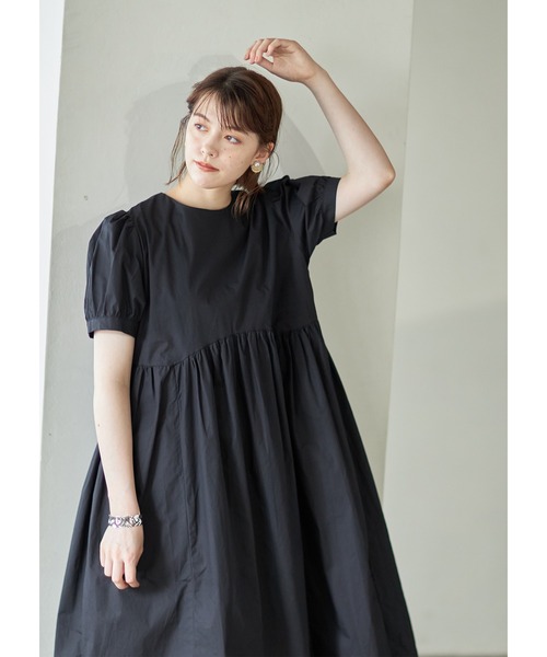 Cookie Chocolate（クッキーチョコレート）の「ギャザーボリュームワンピース（ワンピース・レディース・ホワイト/ブラック・M）」の8枚目の写真