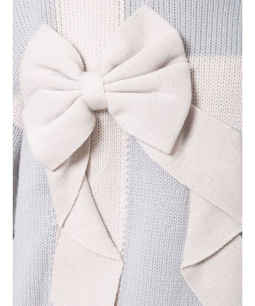 merry jenny（メリージェニー）の「プレゼントリボンタートルニットワンピース（ワンピース・レディース・ブラック/ベージュ/ブルー/アイボリー・FREE）」の6枚目の写真