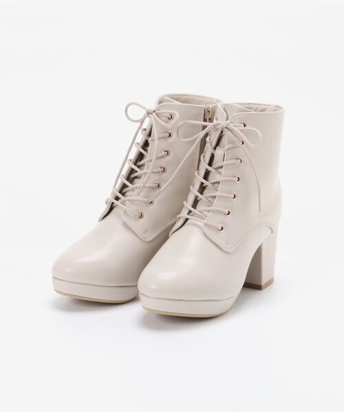 MAJESTIC LEGON（マジェスティックレゴン）の「レースアップレディブーツ（ブーツ・レディース・ブラック/ブラウン/グレー/アイボリー・SMALL/MEDIUM/LARGE/X-LARGE）」の19枚目の写真