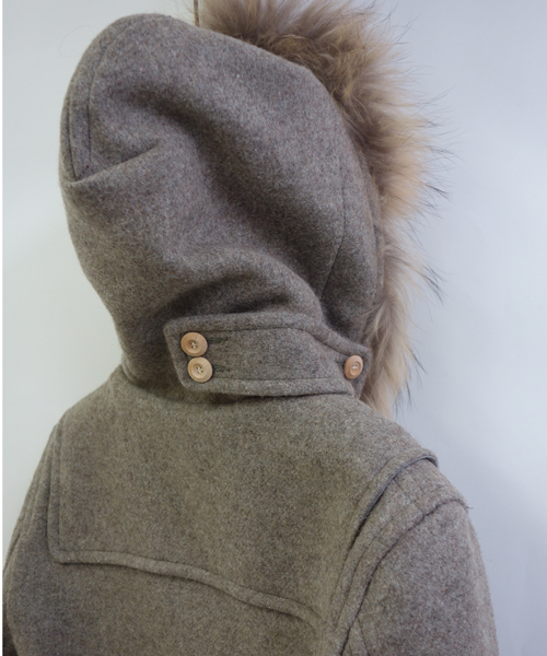 goa（ゴア）の「ラクーンファー付ダッフルコート（ダッフルコート・レディース・グレー/ブラウン・FREE）」の11枚目の写真