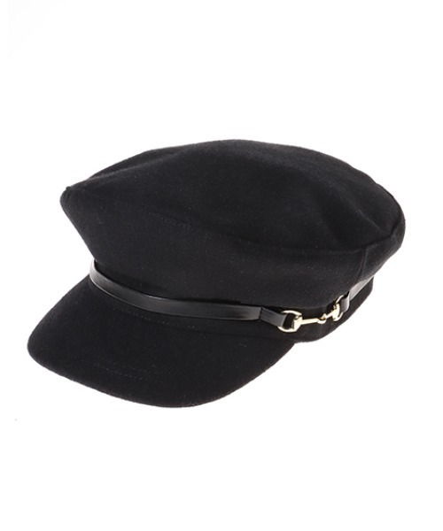 INGNI（イング）の「ピットパーツ付ウールキャスケット（キャスケット・レディース・ブラック/モカ・ONE SIZE）」の10枚目の写真