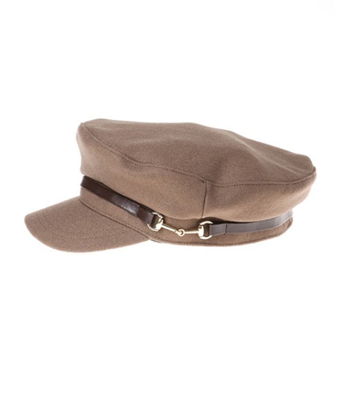 INGNI（イング）の「ピットパーツ付ウールキャスケット（キャスケット・レディース・ブラック/モカ・ONE SIZE）」の5枚目の写真