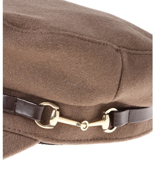 INGNI（イング）の「ピットパーツ付ウールキャスケット（キャスケット・レディース・ブラック/モカ・ONE SIZE）」の11枚目の写真