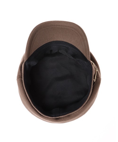 INGNI（イング）の「ピットパーツ付ウールキャスケット（キャスケット・レディース・ブラック/モカ・ONE SIZE）」の9枚目の写真