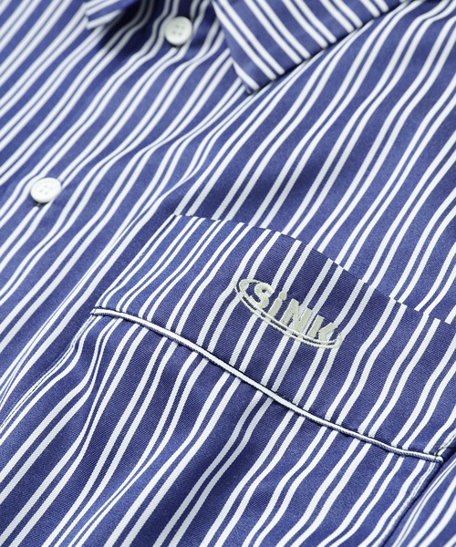 SINK kotohayokozawa（シンク コトハヨコザワ）の「STRIPED PAJAMAS SET（ルームウェア/パジャマ・レディース・ブラウン系その他/ブルー系その他・M/L）」の7枚目の写真