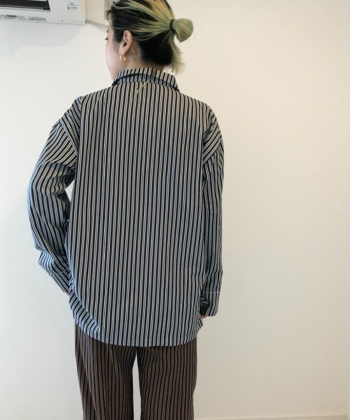 SINK kotohayokozawa（シンク コトハヨコザワ）の「STRIPED PAJAMAS SET（ルームウェア/パジャマ・レディース・ブラウン系その他/ブルー系その他・M/L）」の20枚目の写真