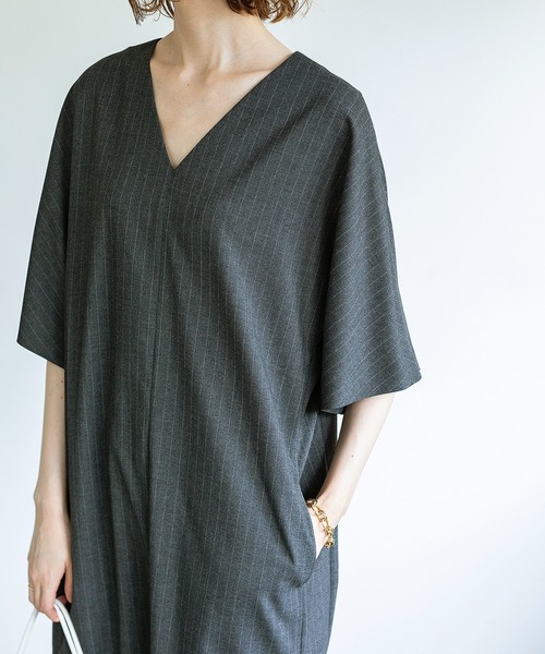 IENA（イエナ）の「BOX Vネックワンピース◇（ワンピース）」 - WEAR