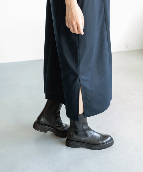 IENA（イエナ）の「BOX Vネックワンピース◆（ワンピース・レディース・チャコールグレー/ネイビー・36/38）」の12枚目の写真