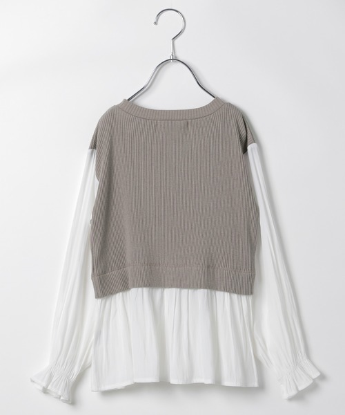 GLOBAL WORK（グローバルワーク）の「【キッズ】オシャ楽ドッキングプルオーバー長袖/959450（Tシャツ/カットソー・キッズ・ブラック/ベージュ系その他3・140cm/130cm/150cm/110cm/160cm/120cm/100cm）」の12枚目の写真