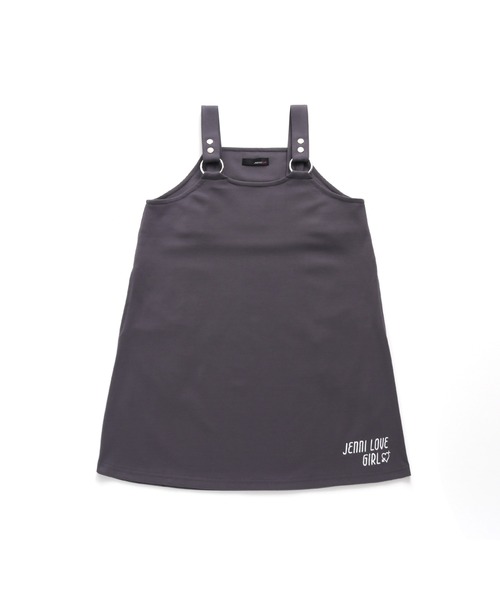 JENNI love（ジェニィラブ）の「リングストラップジャンスカ（ジャンパースカート・キッズ・ブラック/チャコールグレー/ブルー・150cm/140cm/160cm/130cm）」の6枚目の写真