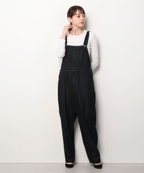 Lee(リー)の「Lee/リー LEE LITE BIB ALLS/オーバーオール/サロペット(サロペット/オーバーオール・レディース・ブラック/インディゴブルー/キナリ/ワンウォッシュ/ライトインディゴブルー・S/M/L/XL)」の5枚目の写真
