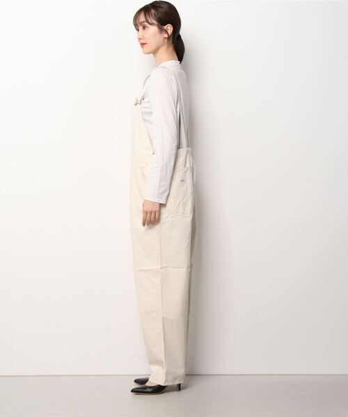 Lee(リー)の「Lee/リー LEE LITE BIB ALLS/オーバーオール/サロペット(サロペット/オーバーオール・レディース・ブラック/インディゴブルー/キナリ/ワンウォッシュ/ライトインディゴブルー・S/M/L/XL)」の7枚目の写真