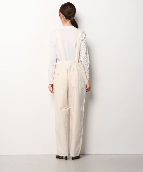 Lee(リー)の「Lee/リー LEE LITE BIB ALLS/オーバーオール/サロペット(サロペット/オーバーオール・レディース・ブラック/インディゴブルー/キナリ/ワンウォッシュ/ライトインディゴブルー・S/M/L/XL)」の6枚目の写真