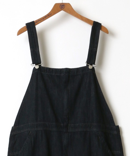Lee(リー)の「Lee/リー LEE LITE BIB ALLS/オーバーオール/サロペット(サロペット/オーバーオール・レディース・ブラック/インディゴブルー/キナリ/ワンウォッシュ/ライトインディゴブルー・S/M/L/XL)」の12枚目の写真