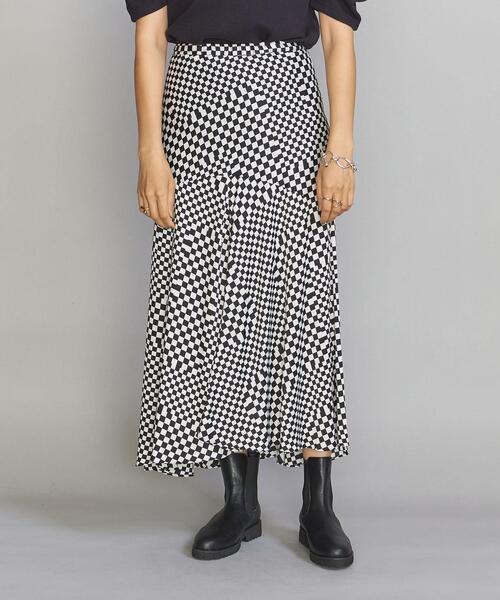 PROVOKE （プロヴォーク）の「＜provoke＞チェッカー マキシスカート◆（スカート・レディース・ブラック・FREE）」の6枚目の写真