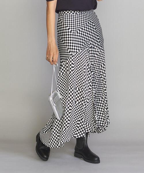 PROVOKE （プロヴォーク）の「＜provoke＞チェッカー マキシスカート◆（スカート・レディース・ブラック・FREE）」の3枚目の写真