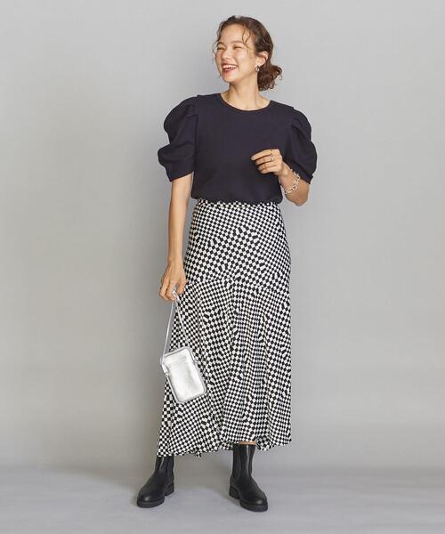 PROVOKE （プロヴォーク）の「＜provoke＞チェッカー マキシスカート◆（スカート・レディース・ブラック・FREE）」の2枚目の写真