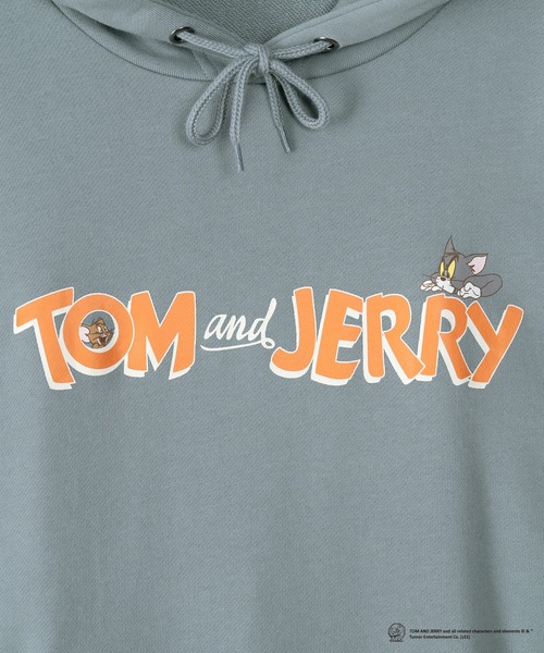Discus ディスカス Tom Jerry トムとジェリー コラボ プリントプルパーカー