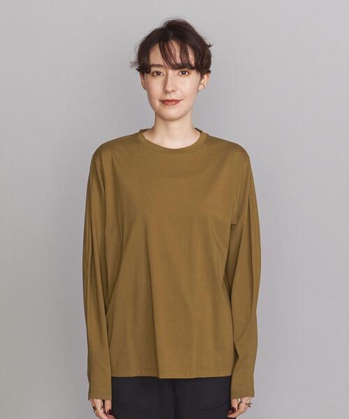 BEAUTY&YOUTH UNITED ARROWS（ビューティーアンドユースユナイテッドアローズ）の「BY スムースコットンカーブスリーブ カットソー（Tシャツ/カットソー・レディース・ホワイト/ブラック/ベージュ・FREE）」の7枚目の写真