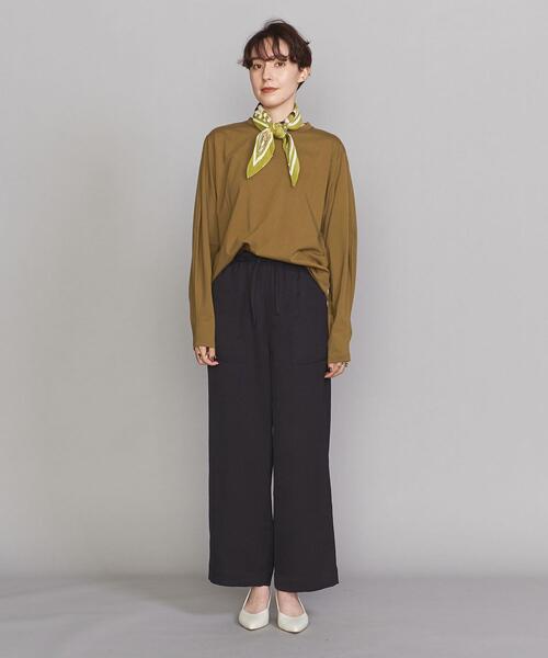 BEAUTY&YOUTH UNITED ARROWS（ビューティーアンドユースユナイテッドアローズ）の「BY スムースコットンカーブスリーブ カットソー（Tシャツ/カットソー・レディース・ホワイト/ブラック/ベージュ・FREE）」の10枚目の写真