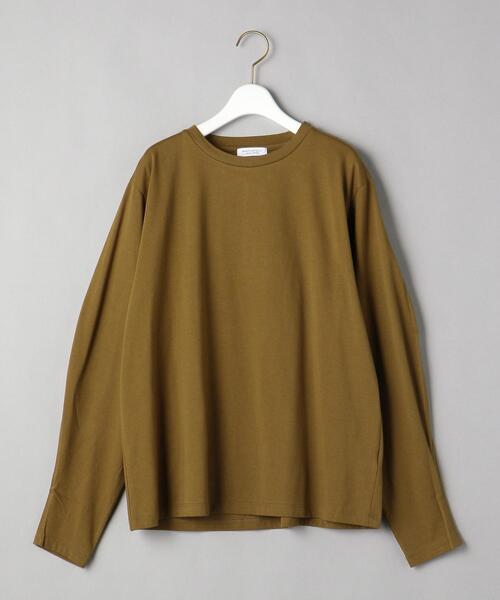 BEAUTY&YOUTH UNITED ARROWS（ビューティーアンドユースユナイテッドアローズ）の「BY スムースコットンカーブスリーブ カットソー（Tシャツ/カットソー・レディース・ホワイト/ブラック/ベージュ・FREE）」の6枚目の写真