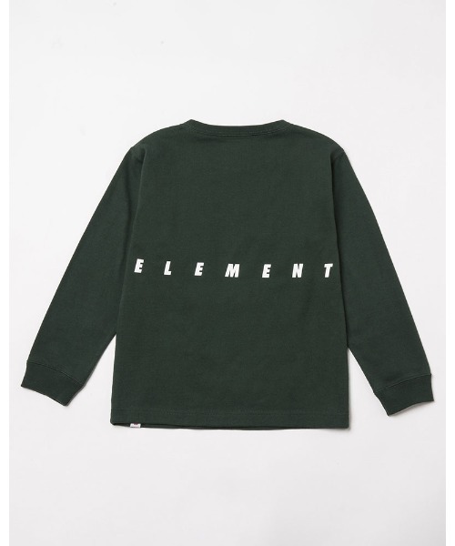 ELEMENT（エレメント）の「ELEMENT YOUTH（キッズサイズ）  YOUTH RELAX LS ロンＴ (130cm~160cm) 【2021年秋冬モデル】/エレメントキッズ長袖バックプリントロンT（Tシャツ/カットソー・キッズ・グリーン系その他/ダークグリーン・150/160/140/130）」の2枚目の写真