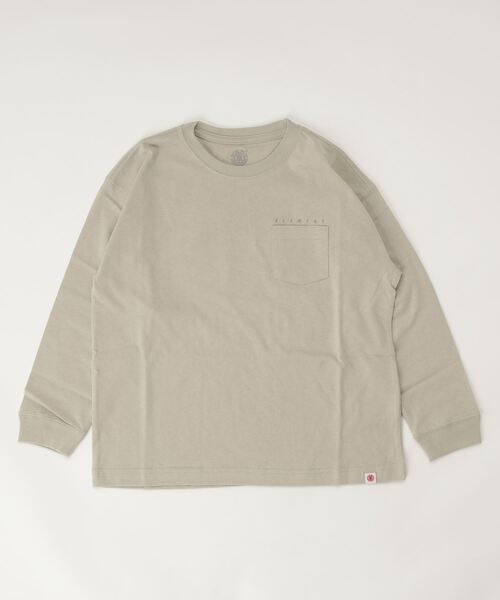 ELEMENT（エレメント）の「ELEMENT YOUTH（キッズサイズ）  YOUTH RELAX LS ロンＴ (130cm~160cm) 【2021年秋冬モデル】/エレメントキッズ長袖バックプリントロンT（Tシャツ/カットソー・キッズ・グリーン系その他/ダークグリーン・150/160/140/130）」の3枚目の写真