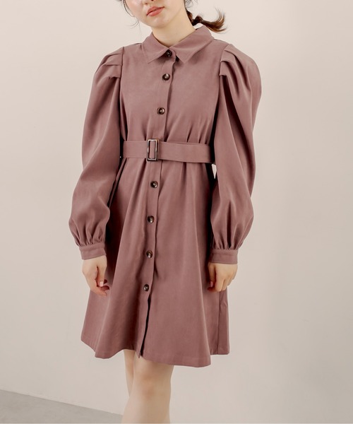 Web限定 ベルト付aラインコートワンピース ワンピース Olive Des Olive オリーブデオリーブ のファッション通販 Zozotown