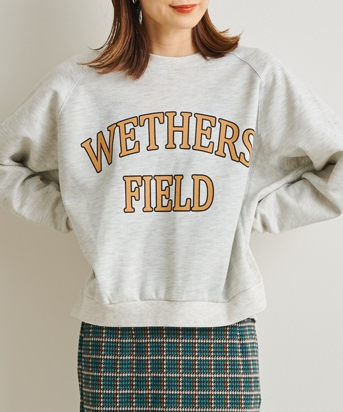 prose verse（プロズヴェール）の「カレッジロゴプルオーバー（スウェット・レディース・グリーン/ライトグレー/チャコールグレー・FREE）」の2枚目の写真