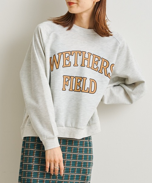 prose verse（プロズヴェール）の「カレッジロゴプルオーバー（スウェット・レディース・グリーン/ライトグレー/チャコールグレー・FREE）」の5枚目の写真