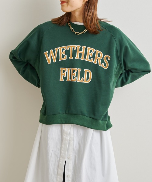 prose verse（プロズヴェール）の「カレッジロゴプルオーバー（スウェット・レディース・グリーン/ライトグレー/チャコールグレー・FREE）」の14枚目の写真