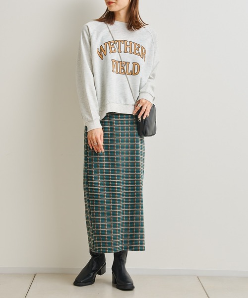 prose verse（プロズヴェール）の「カレッジロゴプルオーバー（スウェット・レディース・グリーン/ライトグレー/チャコールグレー・FREE）」の15枚目の写真