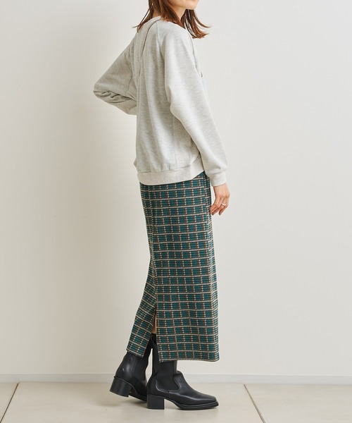 prose verse（プロズヴェール）の「カレッジロゴプルオーバー（スウェット・レディース・グリーン/ライトグレー/チャコールグレー・FREE）」の18枚目の写真