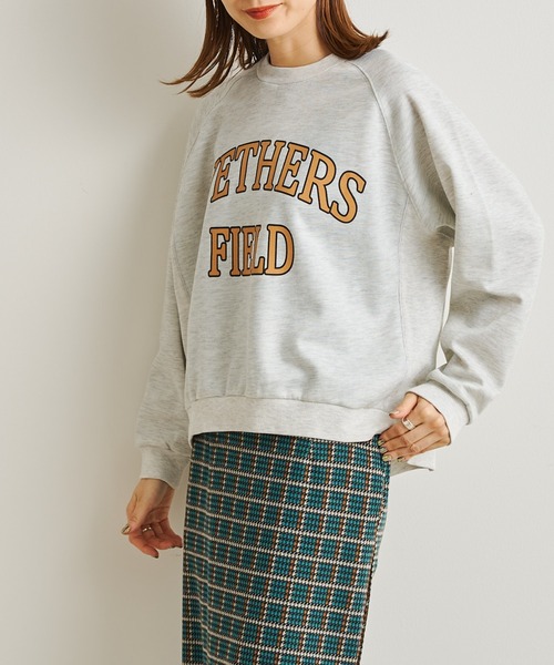 prose verse（プロズヴェール）の「カレッジロゴプルオーバー（スウェット・レディース・グリーン/ライトグレー/チャコールグレー・FREE）」の21枚目の写真