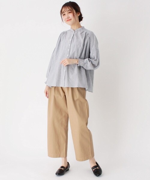 one'sterrace(ワンズテラス)の「袖シャーリングブラウス(シャツ/ブラウス・レディース・オフホワイト・02)」の10枚目の写真