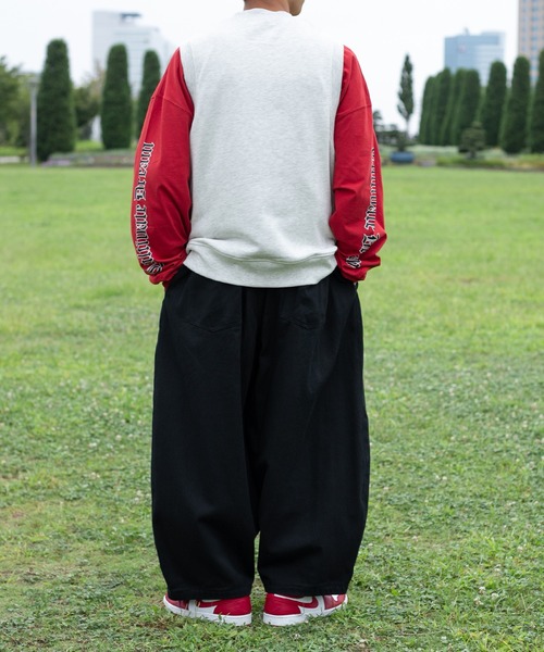 kutir(クティール)の「スウェットプリントベスト(ベスト・メンズ・杢グレー/ダークグリーン/ブラック・MEDIUM/LARGE)」の12枚目の写真