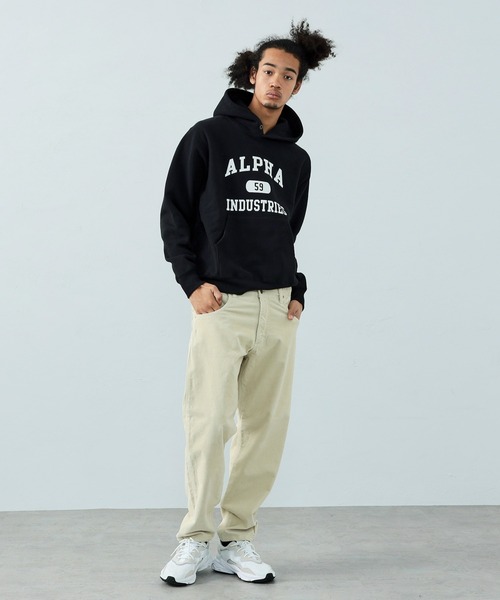 Alpha Industries（アルファインダストリーズ）の「ヴィンテージパーカースウェット（パーカー・メンズ・ブラック/ヘザーグレー/ネイビー・MEDIUM/LARGE/X-LARGE）」の18枚目の写真