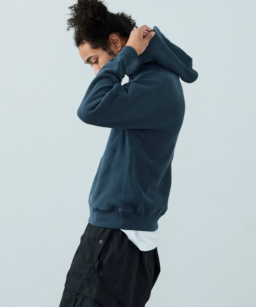 Alpha Industries（アルファインダストリーズ）の「ヴィンテージパーカースウェット（パーカー・メンズ・ブラック/ヘザーグレー/ネイビー・MEDIUM/LARGE/X-LARGE）」の12枚目の写真