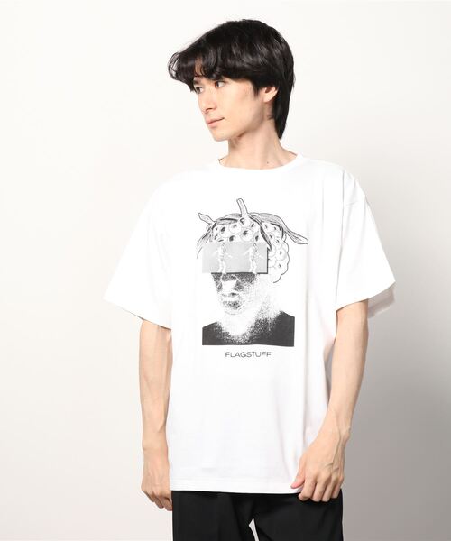 F-LAGSTUF-F（フラグスタフ）の「F-LAGSTUF-F S/S TEE 21AW-FSxED-02（Tシャツ/カットソー・メンズ・ホワイト/ブラック・LARGE/X-LARGE/MEDIUM）」の3枚目の写真