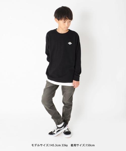 GLAZOS（グラソス）の「[テーパード]スーパーストレッチデニム・ジョガーパンツ（デニムパンツ・キッズ・グレー/ブルー・130cm/140cm/150cm/160cm/170cm）」の3枚目の写真