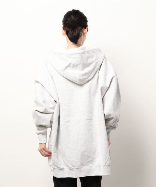 coca（coca）（コカ）の「たっぷりシルエット裏起毛ジップアップパーカー（パーカー・レディース・ブラック/グレー・M/L）」の20枚目の写真