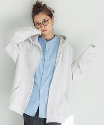 coca（coca） | たっぷりシルエット裏起毛ジップアップパーカー(パーカー)