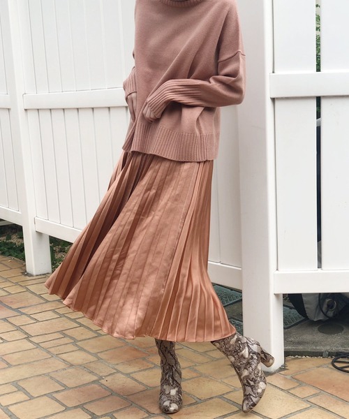 Banner Barrett（バナーバレット）の「プリーツスカート（スカート・レディース・ブラック/モカ/グリーン/コーラルピンク・38）」の4枚目の写真