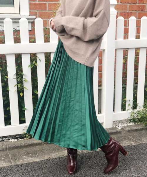 Banner Barrett（バナーバレット）の「プリーツスカート（スカート・レディース・ブラック/モカ/グリーン/コーラルピンク・38）」の5枚目の写真