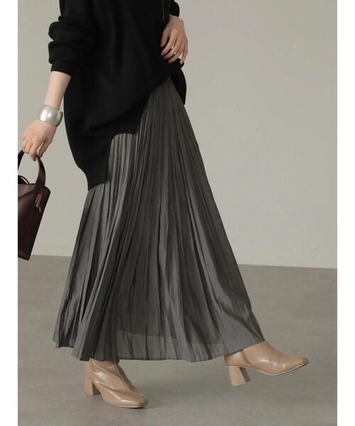 AMERICAN HOLIC（アメリカンホリック）の「ソフトプリーツロングスカート（スカート・レディース・その他14/チャコールグレー・L/M）」の17枚目の写真