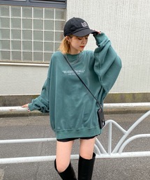 WHO'S WHO gallery | 【BLESS YOU/ブレスユー】ピグメント刺繍クルースウェット(スウェット)