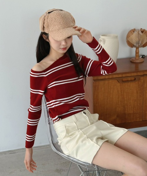 Jewelobe(ジュエローブ)の「ピンタックピーチ起毛ショートパンツ(その他パンツ・レディース・アイボリー/ブラック/チャコールグレー・S/M)」の4枚目の写真