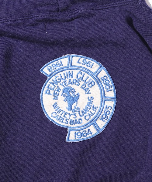 DENIM DUNGAREE（デニムダンガリー）の「DENIM DUNGAREE/ビンテージ トンプキン裏毛 23パーカー 刺繍パッチ サガラ刺繍パッチ アメカジ（パーカー・キッズ・ネイビー/グレー・140/130）」の17枚目の写真